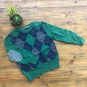 Argyle V-Neck Sweater